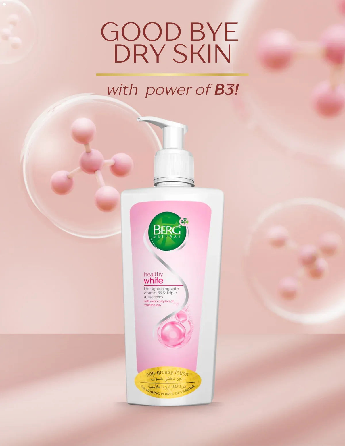 Berg Natural Healthy White Moisturizing Lotion - berg.pk