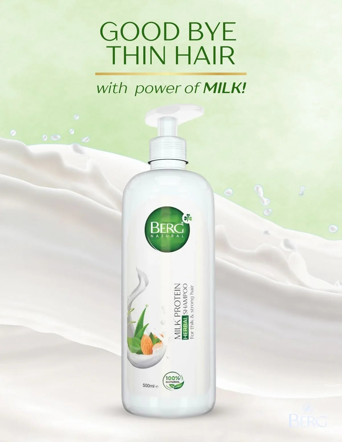 Berg Natural Milk Protein Shampoo - berg.pk