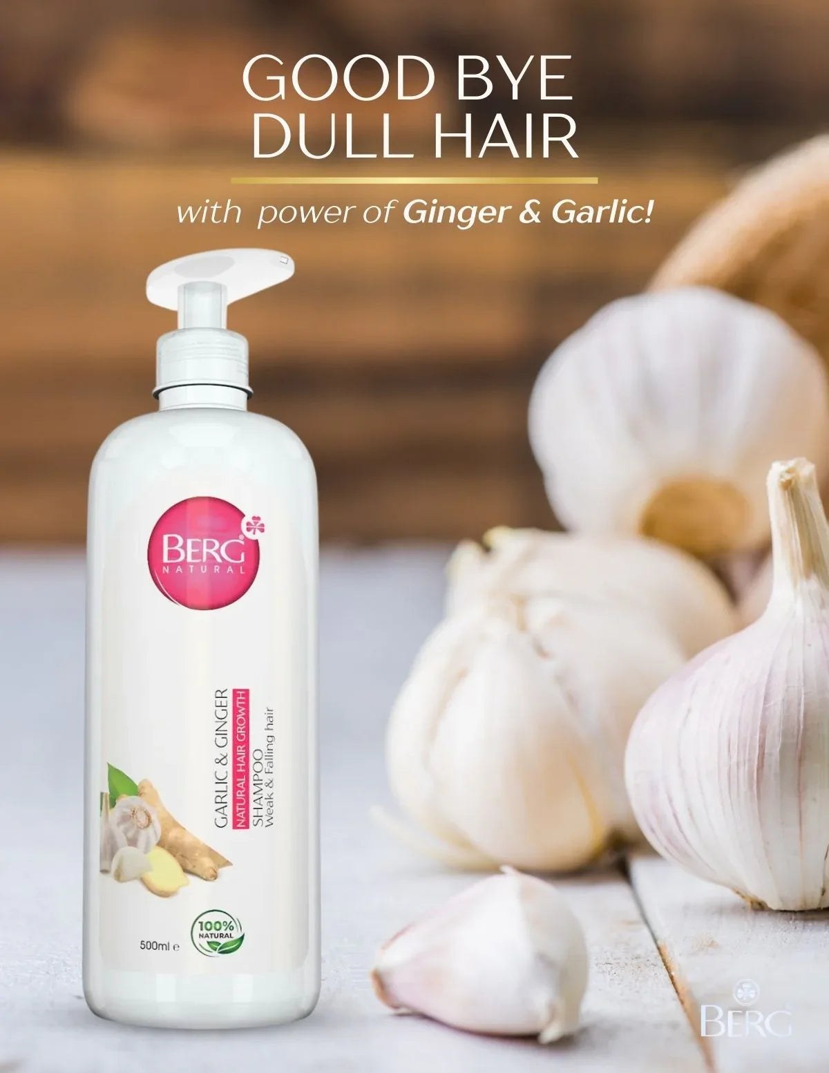 Berg Natural Garlic & Ginger Shampoo - berg.pk