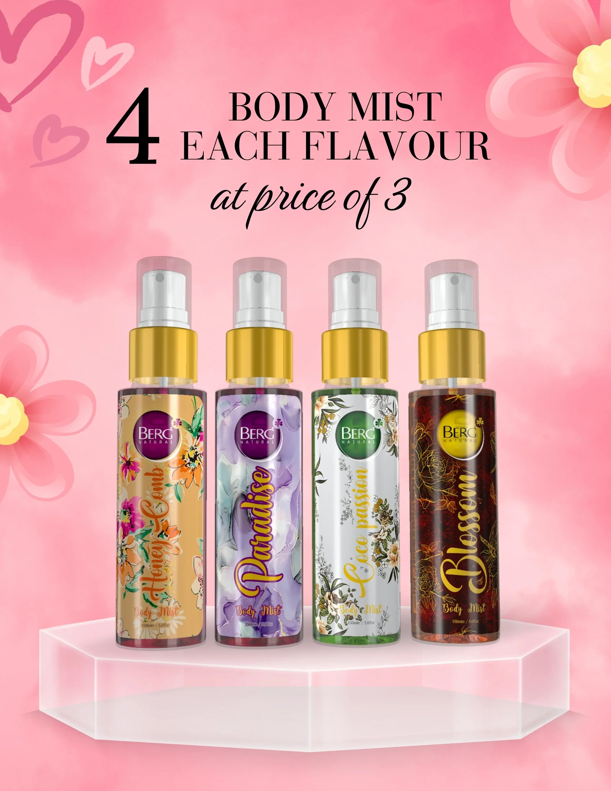 Body Mist Bundle - berg.pk