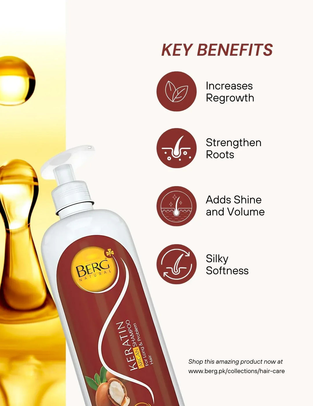 Berg Natural Keratin Shampoo - berg.pk