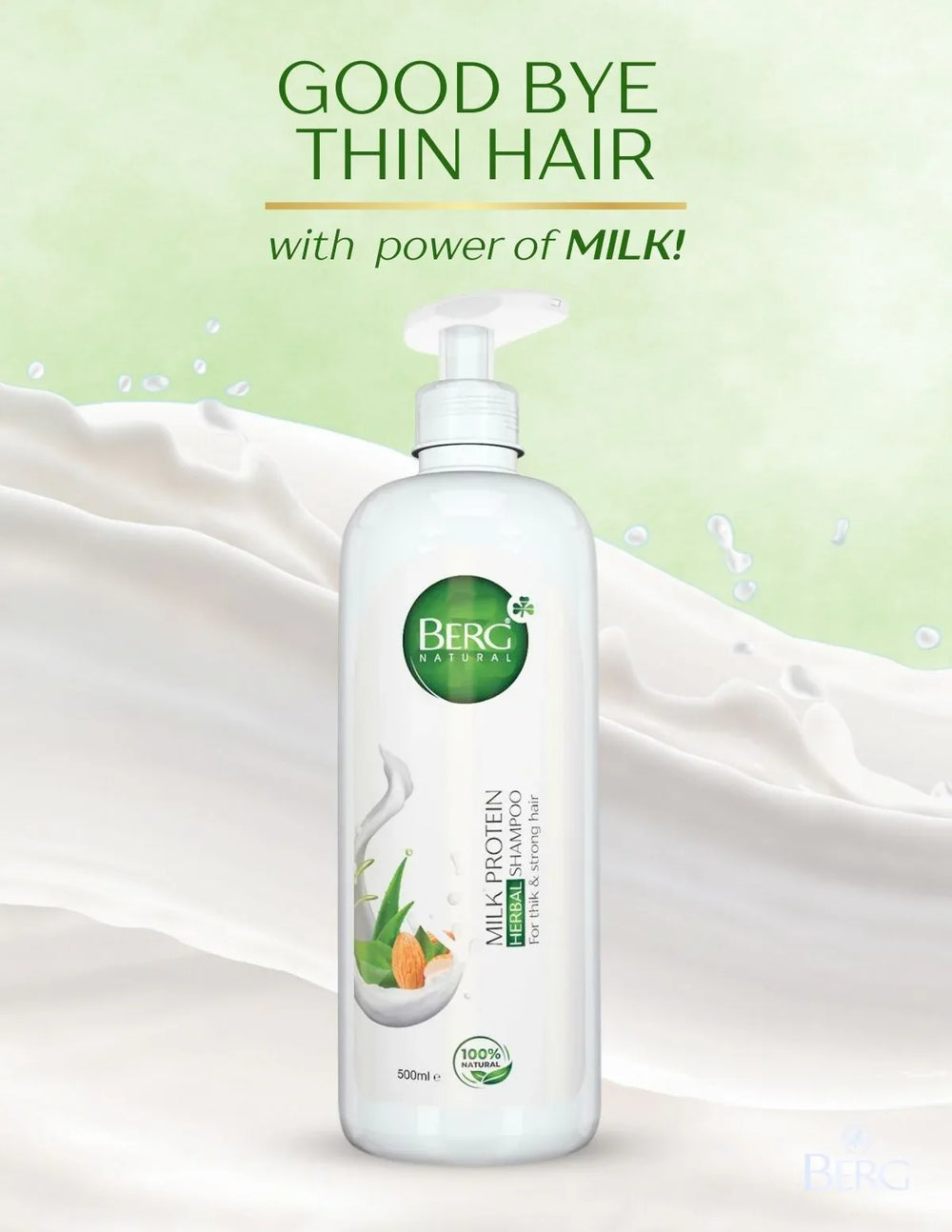 Berg Natural Milk Protein Shampoo - berg.pk
