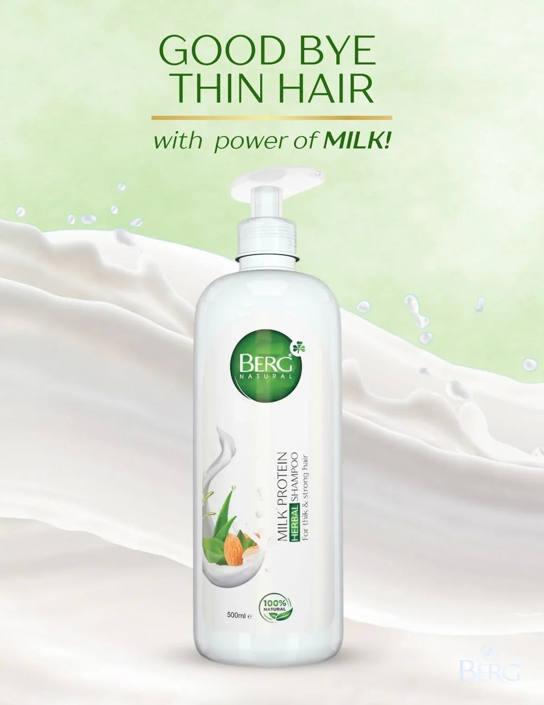 Berg Natural Milk Protein Shampoo - berg.pk