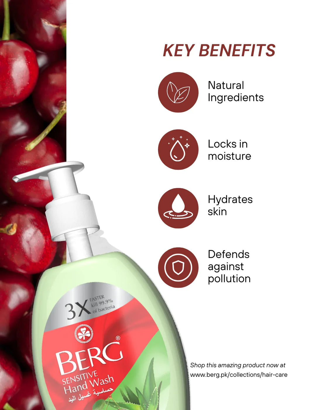 Berg Handwash Aloe Vera &amp; Cherry - berg.pk